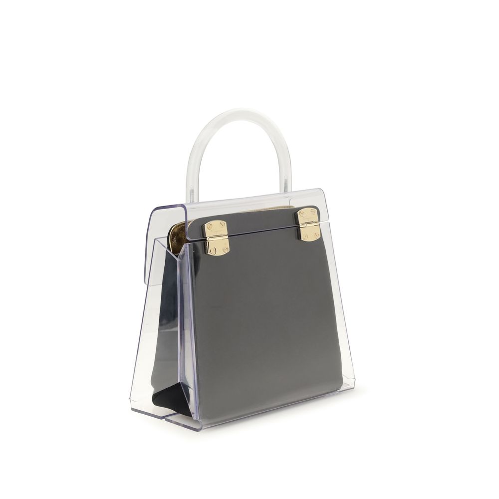 Ferragamo Black Pvc Women's Handbag