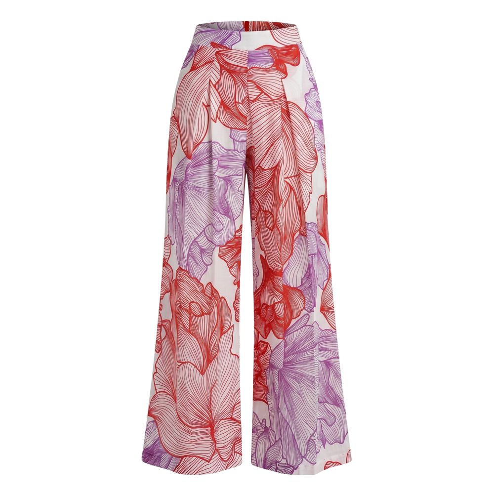 Malo Red Cotton Women Women's Pants