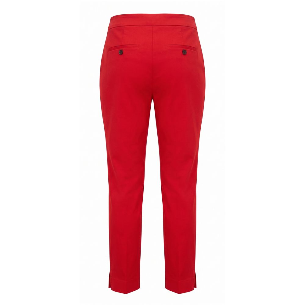 Malo Red Cotton Women Women's Pants