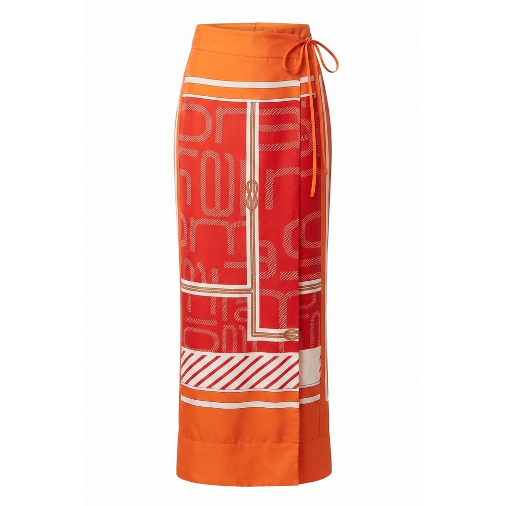 Malo Orange Silk Women's Women's Pant