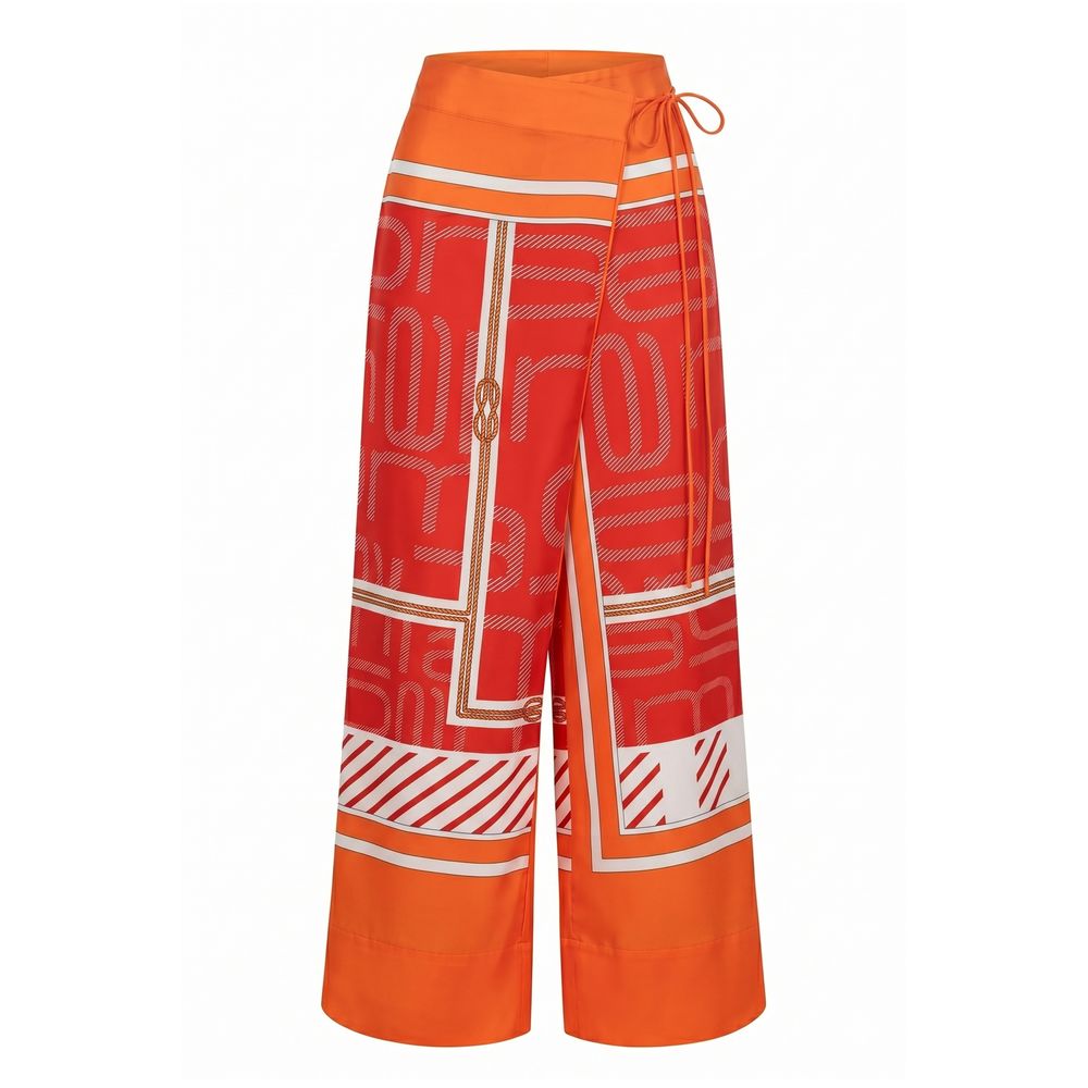 Malo Orange Silk Women's Women's Pant