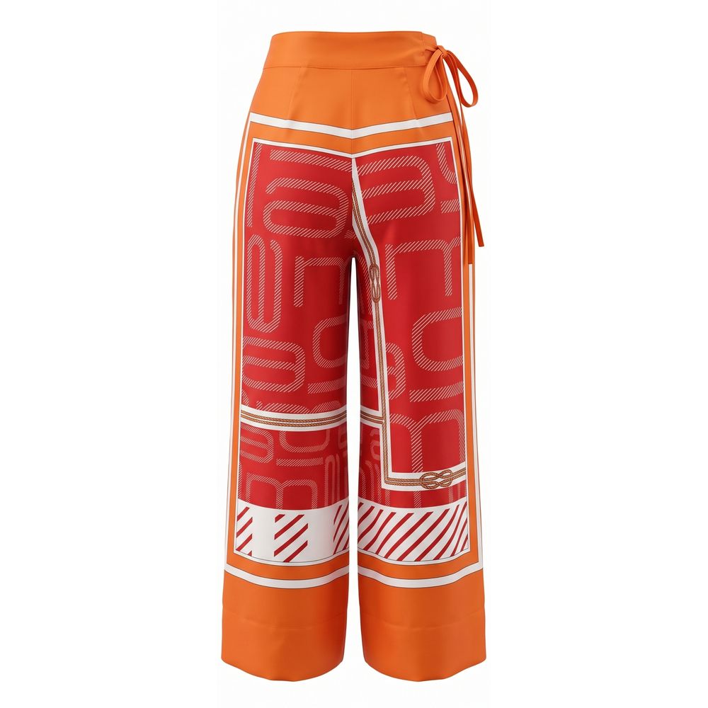 Malo Orange Silk Women's Women's Pant