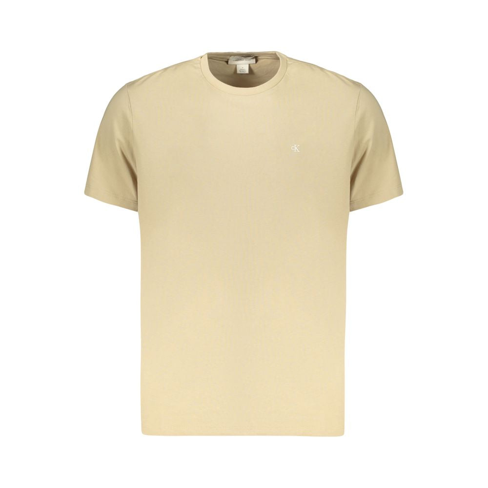 Calvin Klein Beige Cotton Men's Men's T-Shirt