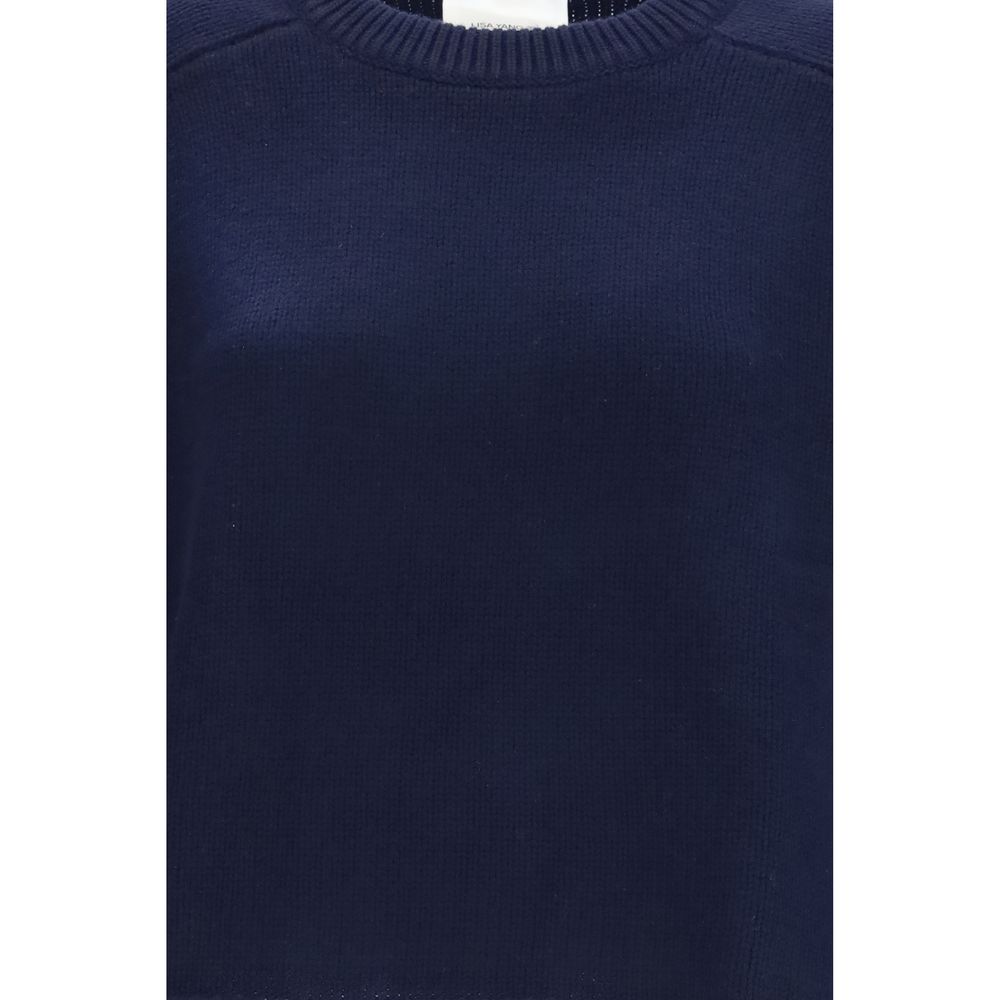 Lisa Yang Blue Cashmere Women's Sweater