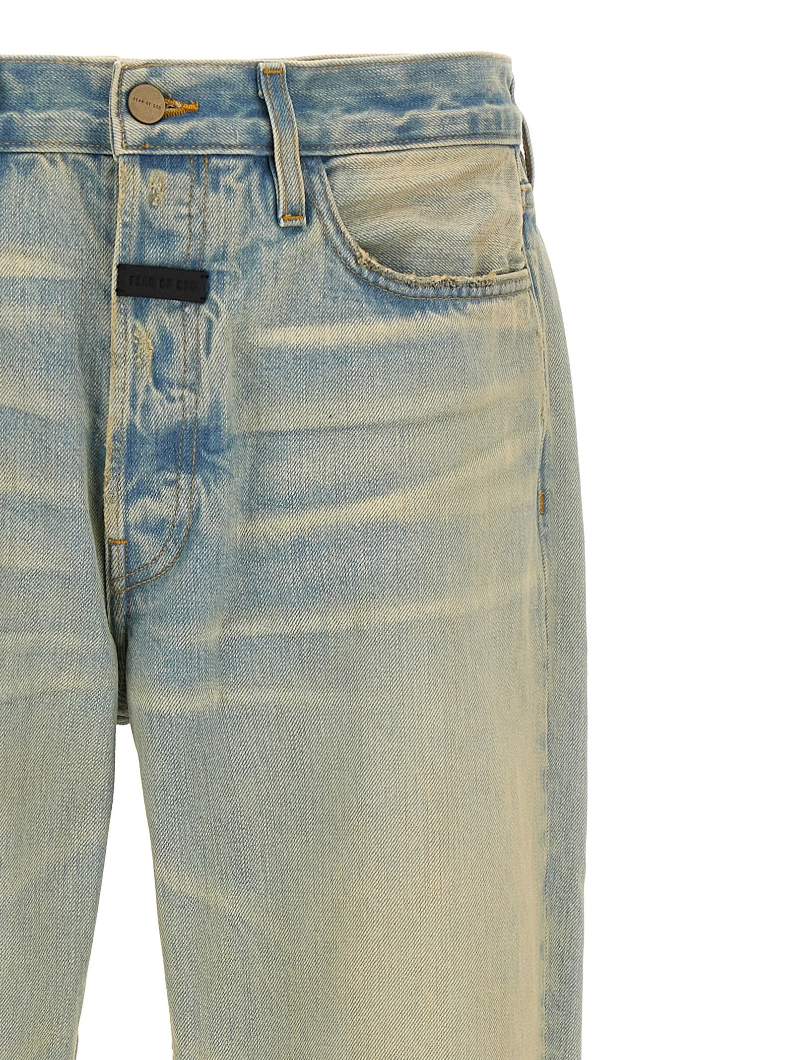 Fear Of God Blue Cotton Straight-Leg Men's Jeans