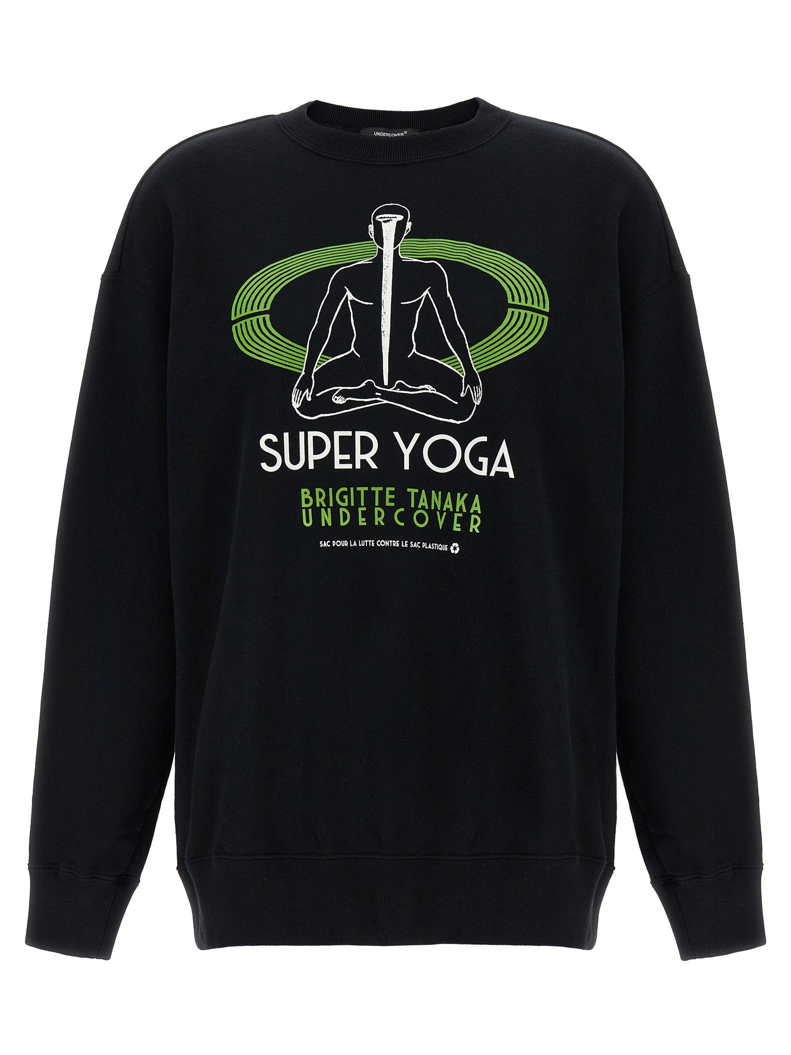 Undercover Black Cotton Women's Sweatshirt