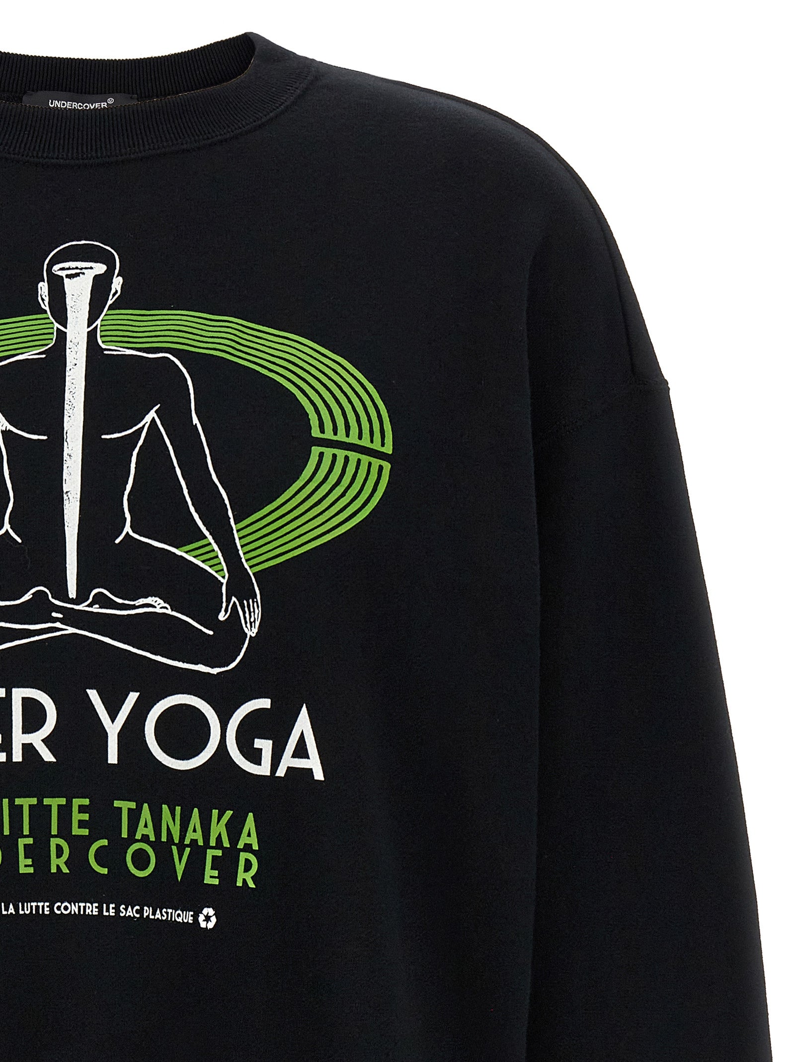 Undercover Black Cotton Women's Sweatshirt