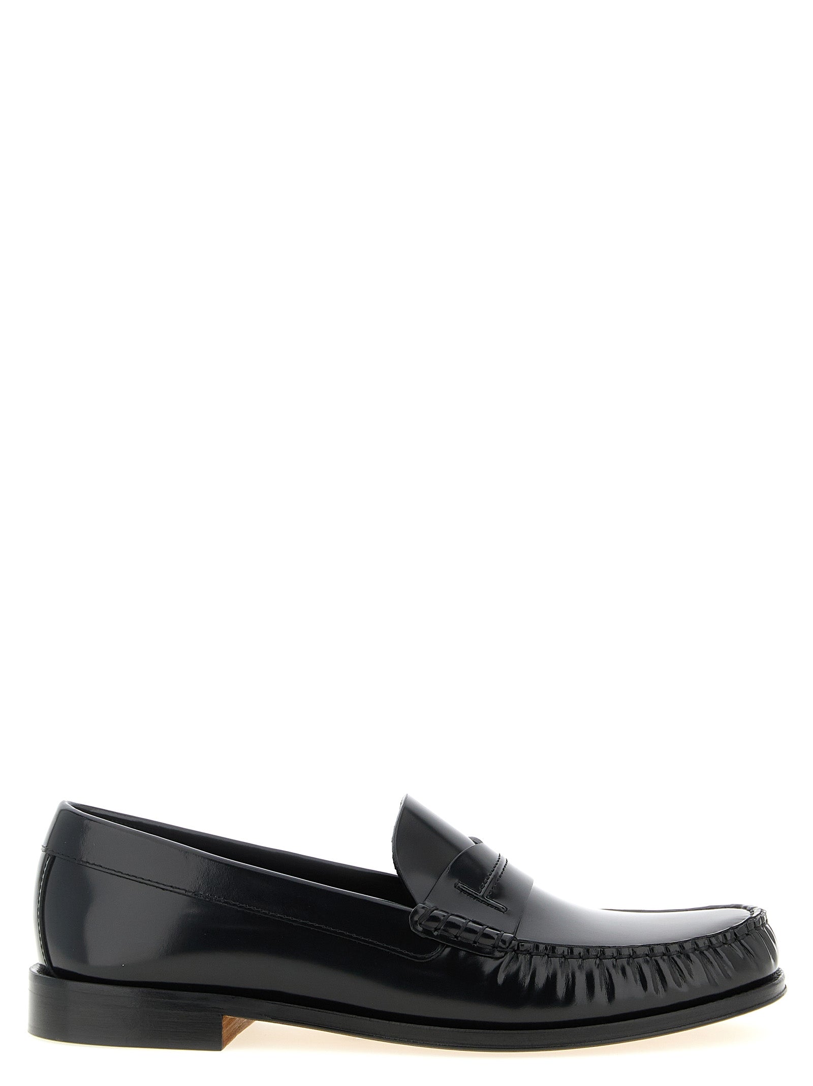 Tom Ford Black Calfskin Slip-On Men's Loafers