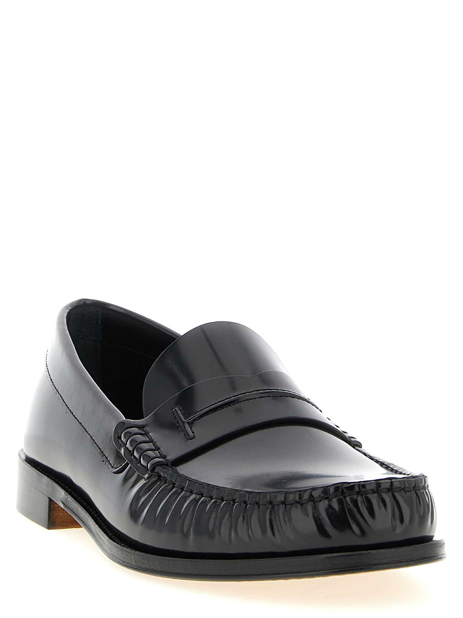 Tom Ford Black Calfskin Slip-On Men's Loafers