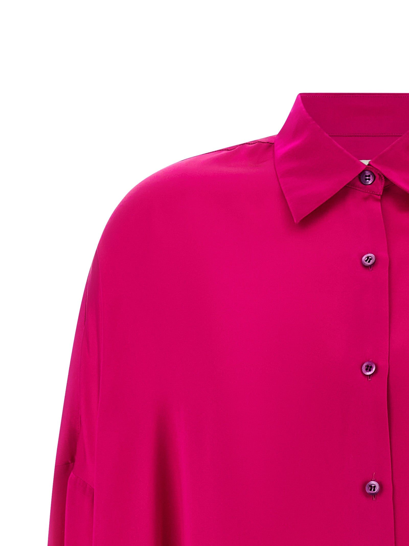 Dries Van Noten Fuchsia Silk Women's Blouse