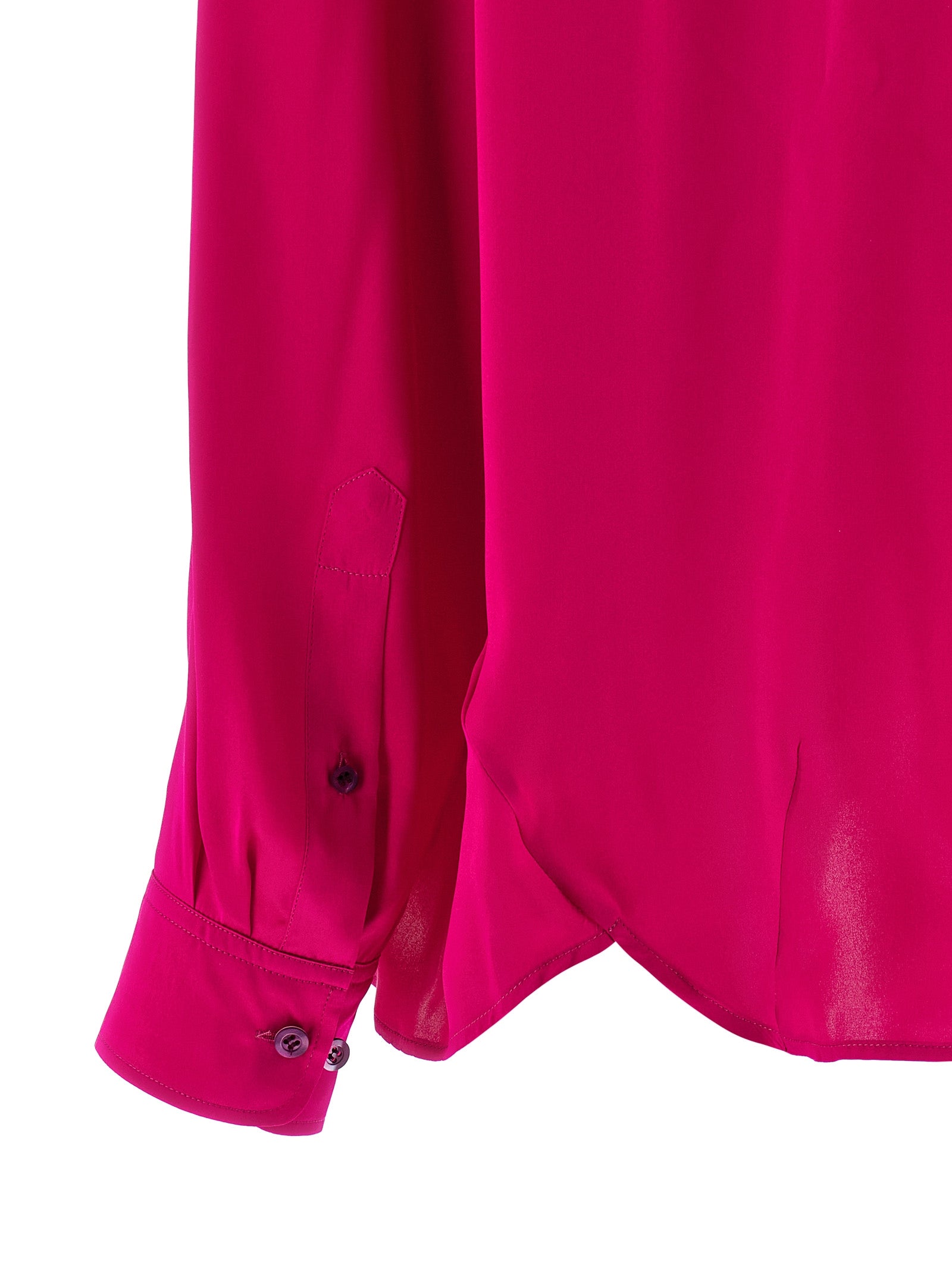 Dries Van Noten Fuchsia Silk Women's Blouse