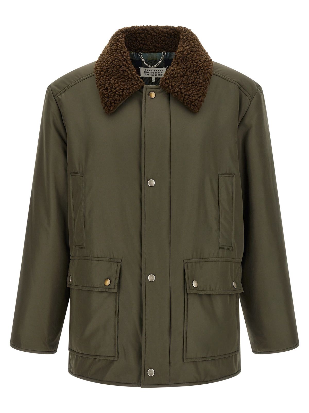 Maison Margiela Bicolor Polyester Men's Parka