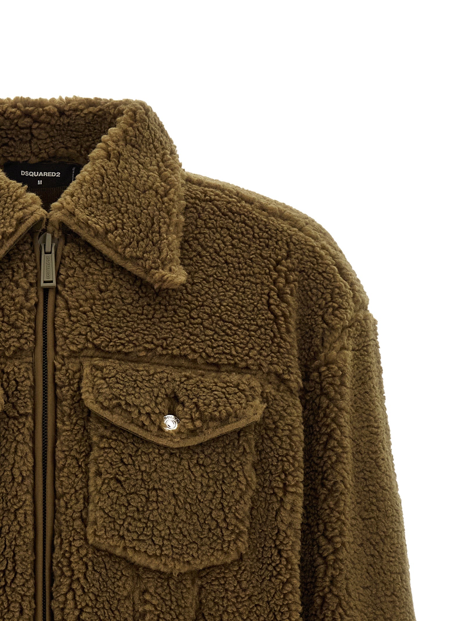 Dsquared² Brown Polyester Full-Length Men's Jacket