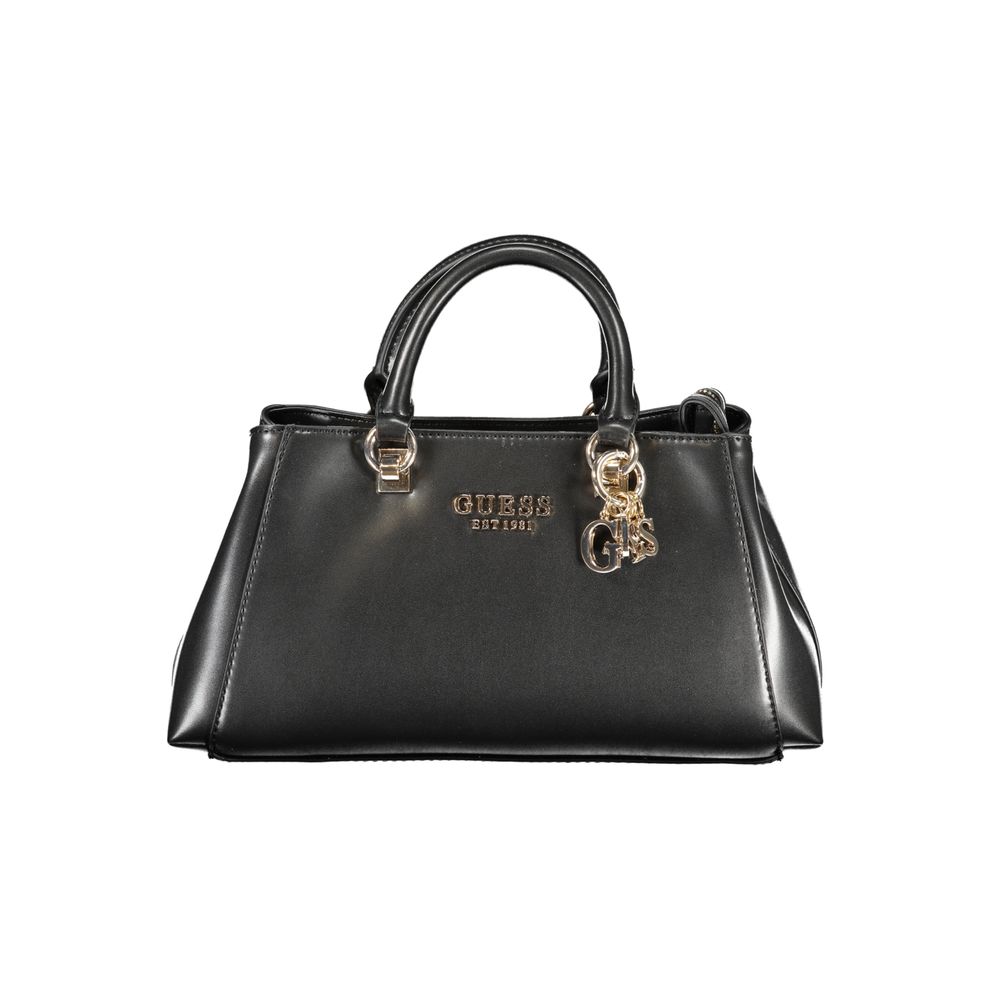 Guess Jeans Nero Poliuretano Women Women's Handbag