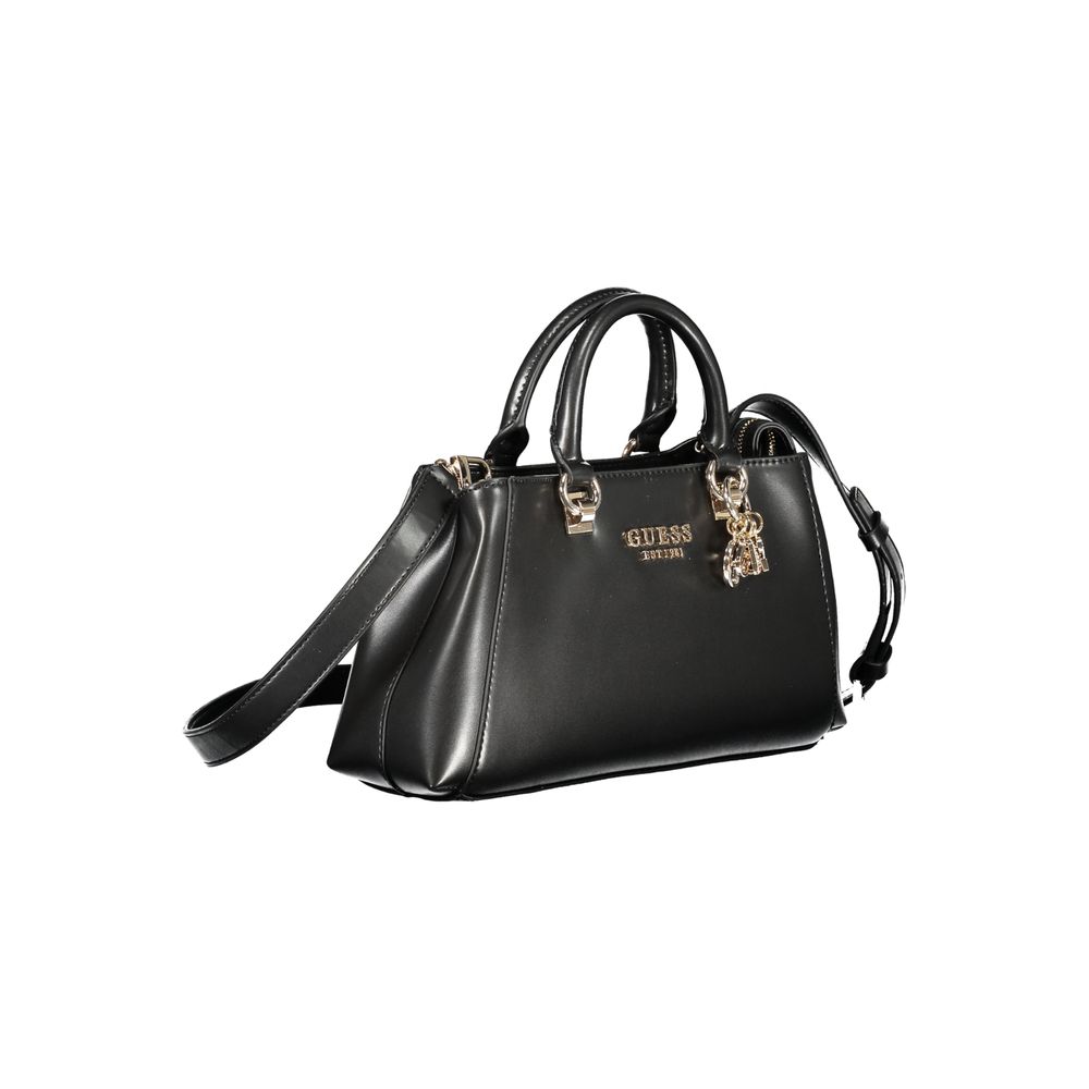 Guess Jeans Nero Poliuretano Women Women's Handbag