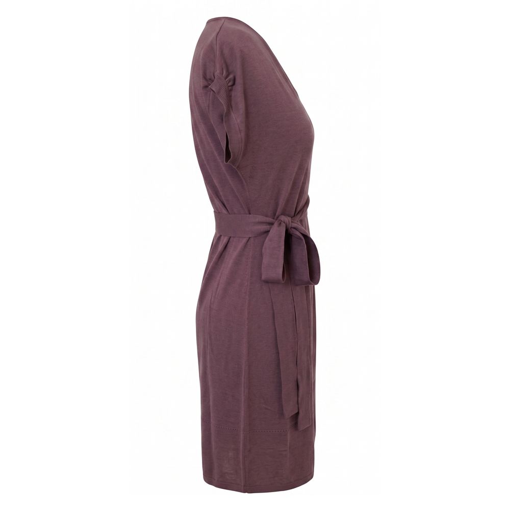 Malo Purple Silk Women Women's Dress
