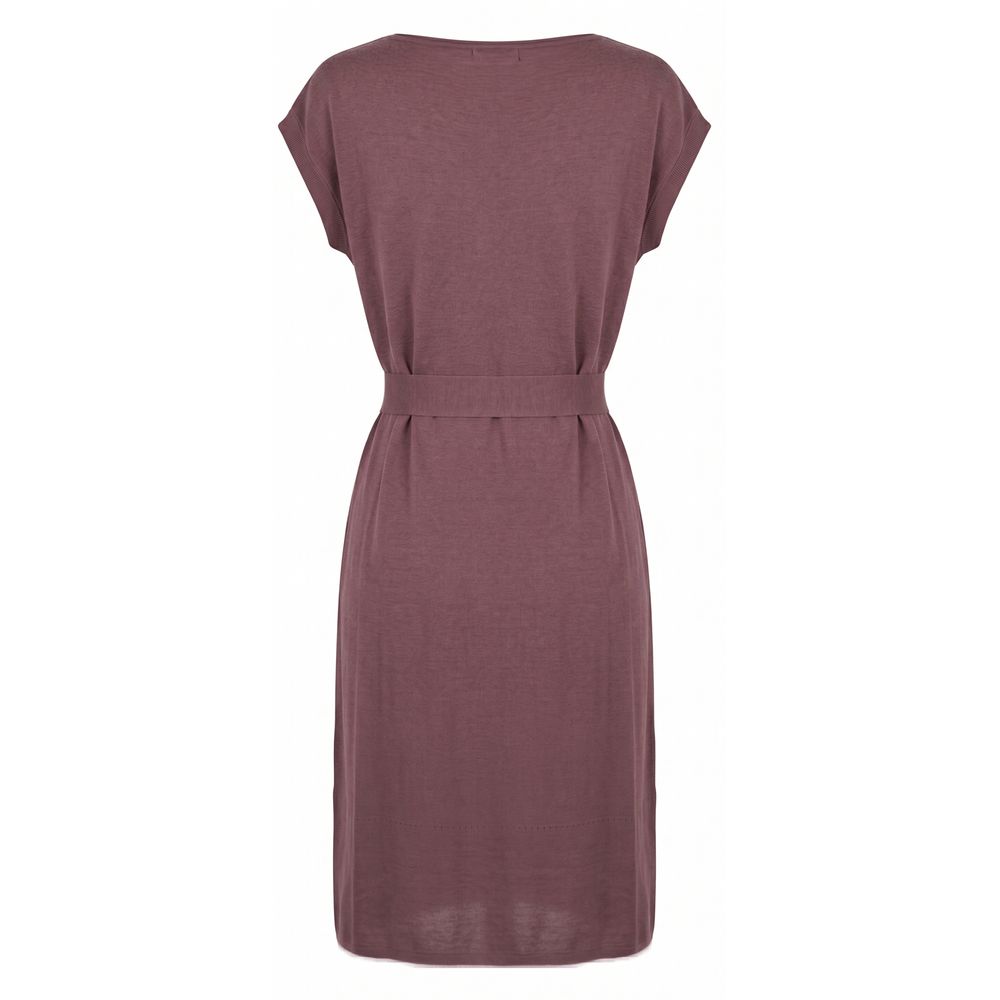 Malo Purple Silk Women Women's Dress