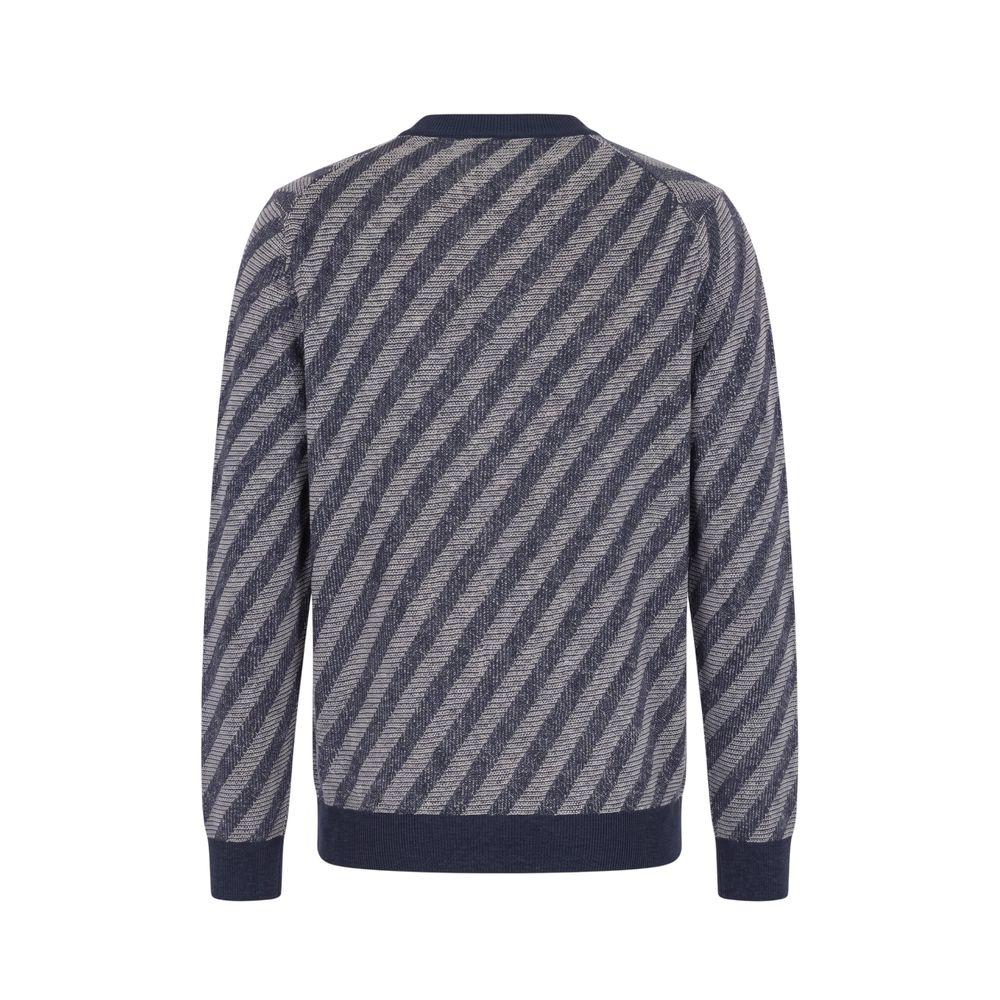 Malo Blue Linen Men Men's Cardigan