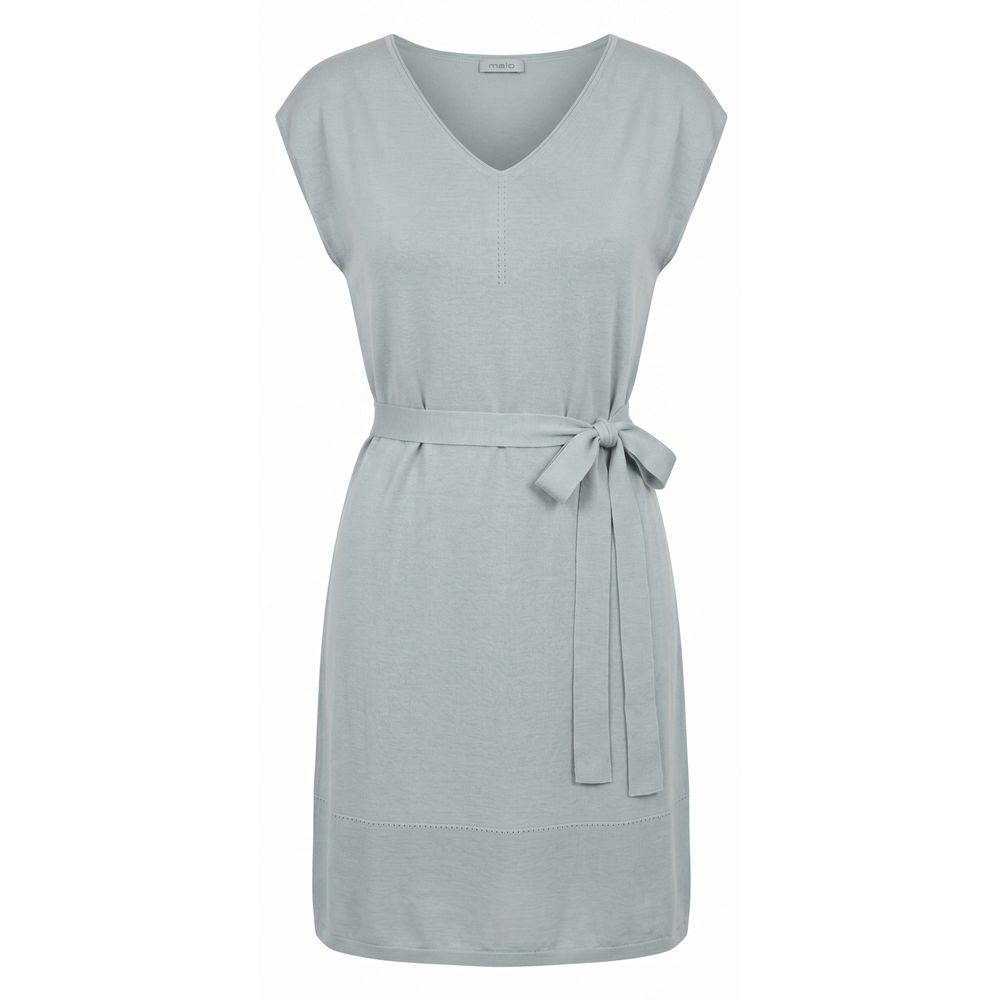 Malo Grey Silk Women Women's Dress