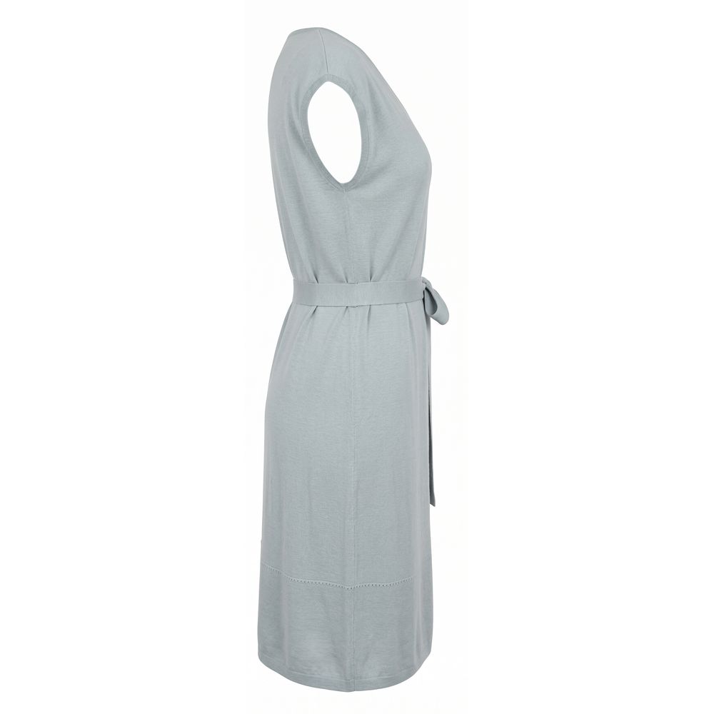 Malo Grey Silk Women Women's Dress