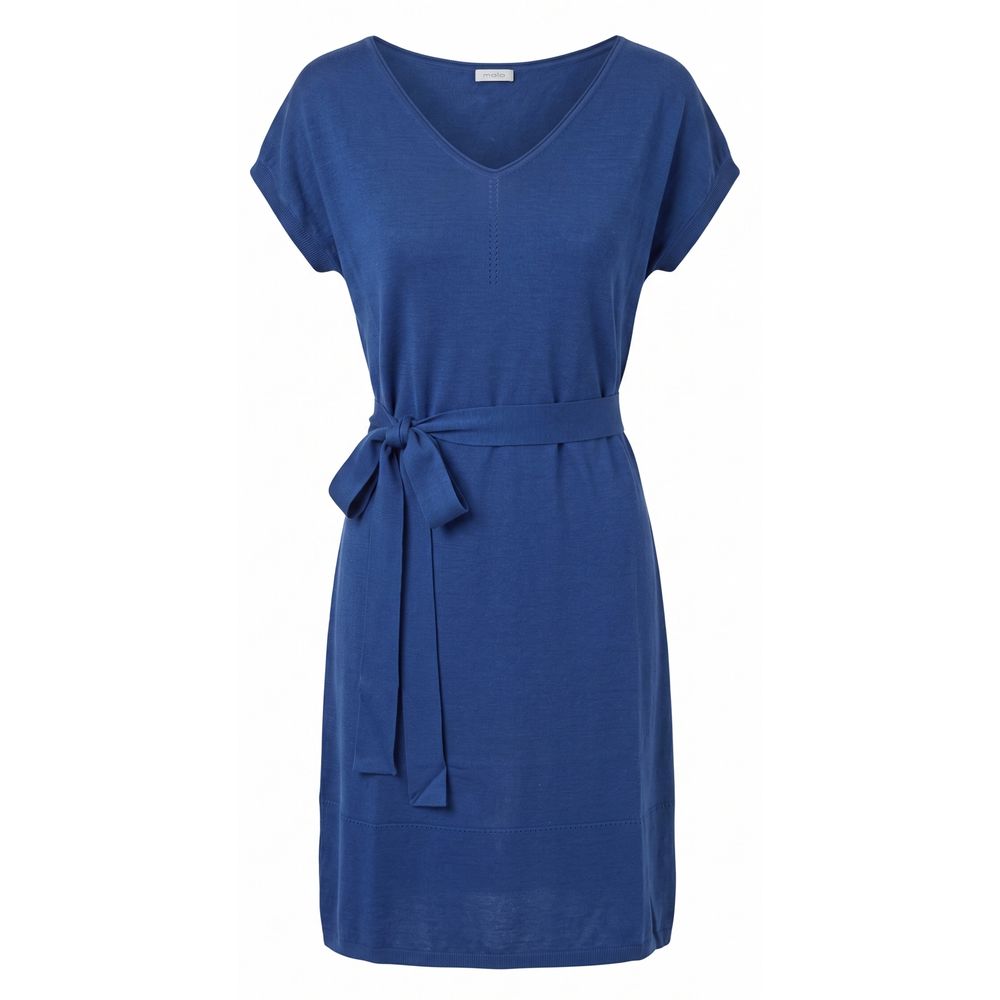 Malo Blue Silk Women Women's Dress