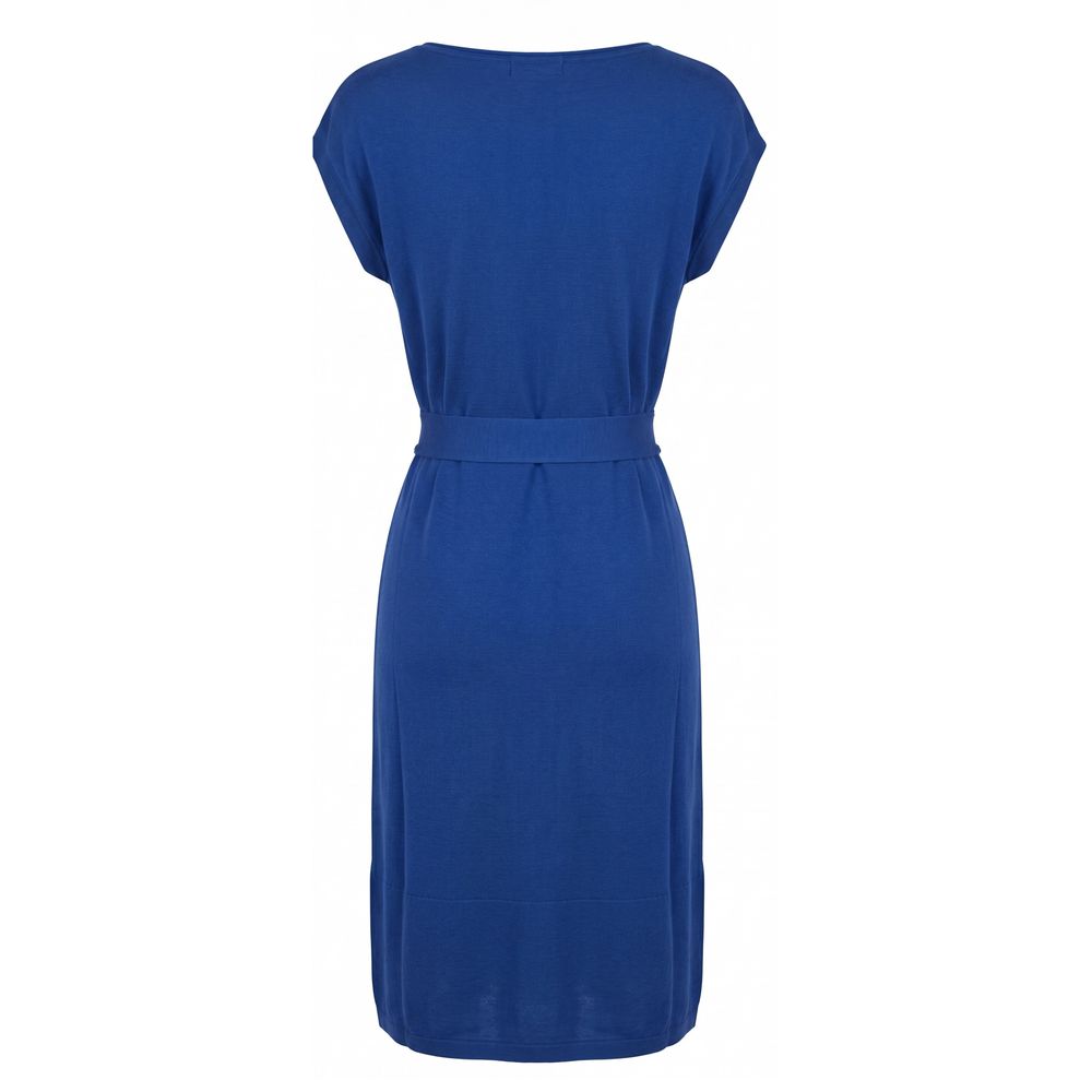 Malo Blue Silk Women Women's Dress