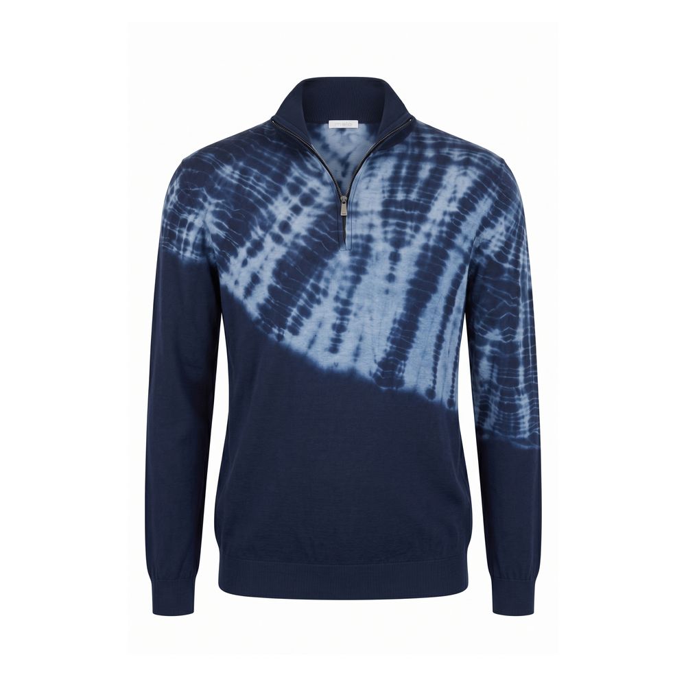 Malo Blue Cotton Men's Men's Sweater