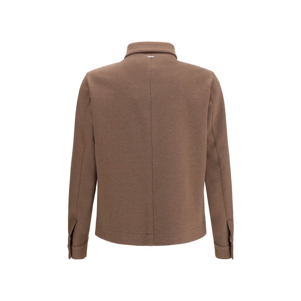Herno Brown Polyester Men's Jacket