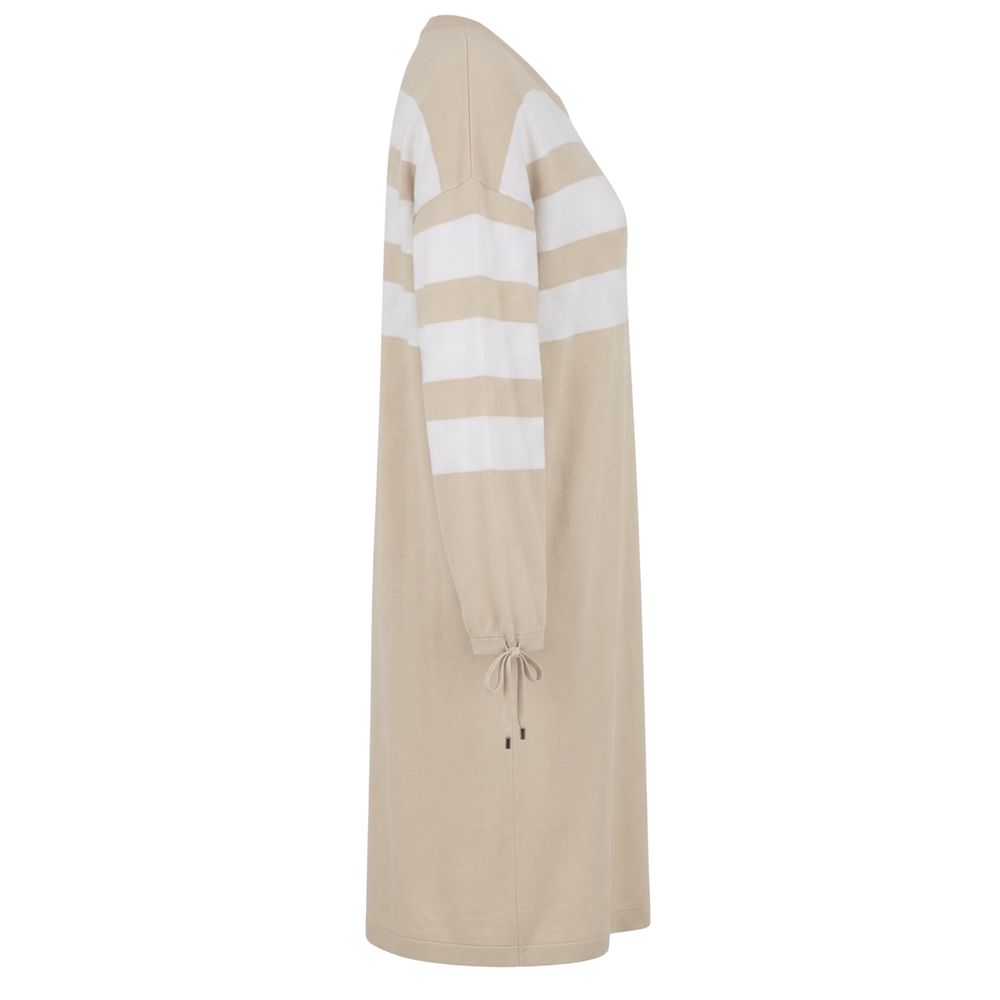 Malo Beige Cotton Women Women's Dress