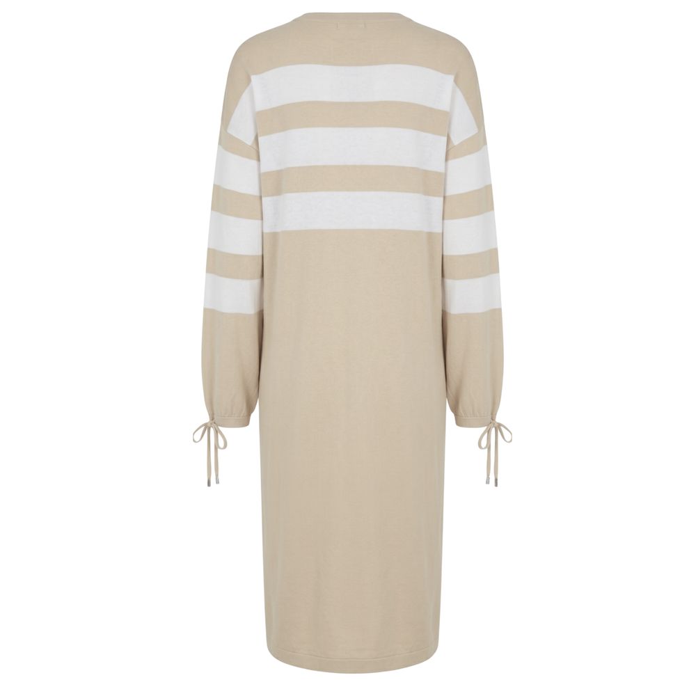 Malo Beige Cotton Women Women's Dress