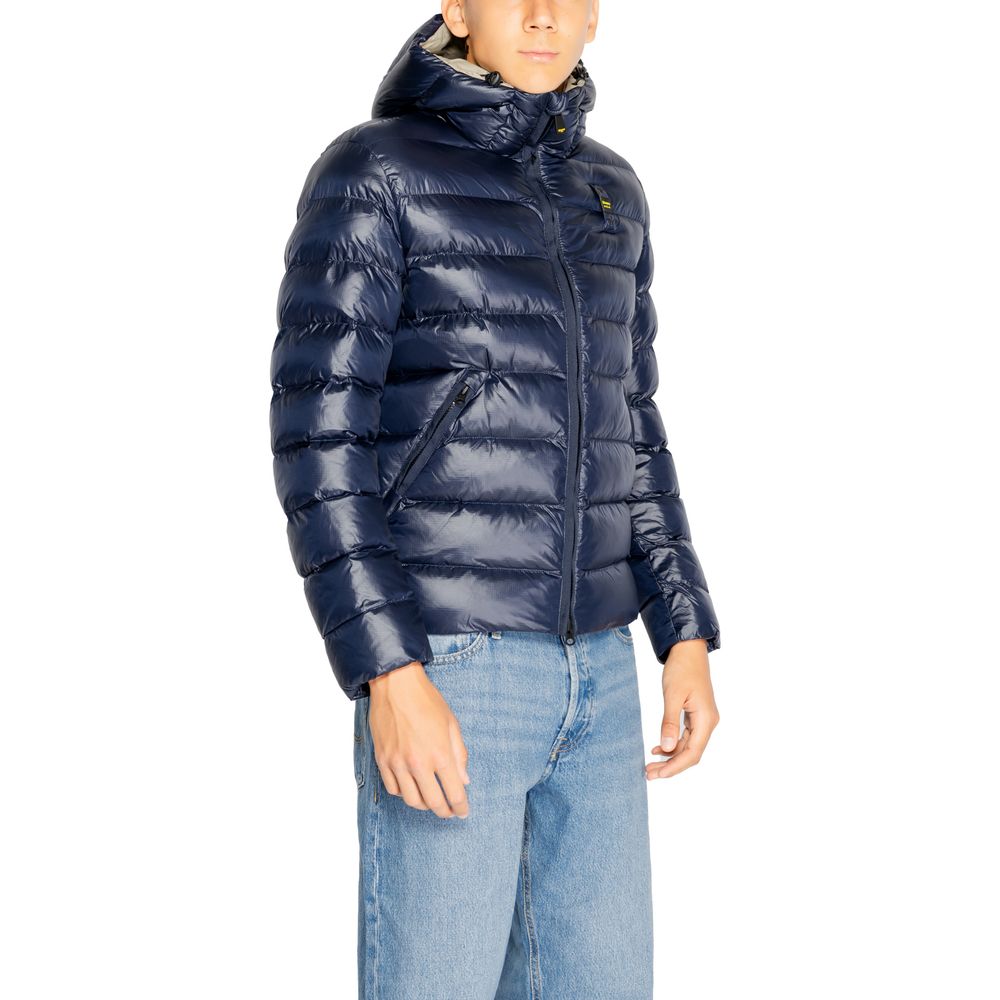 Blauer Blue Polyester Shell Men's Jacket