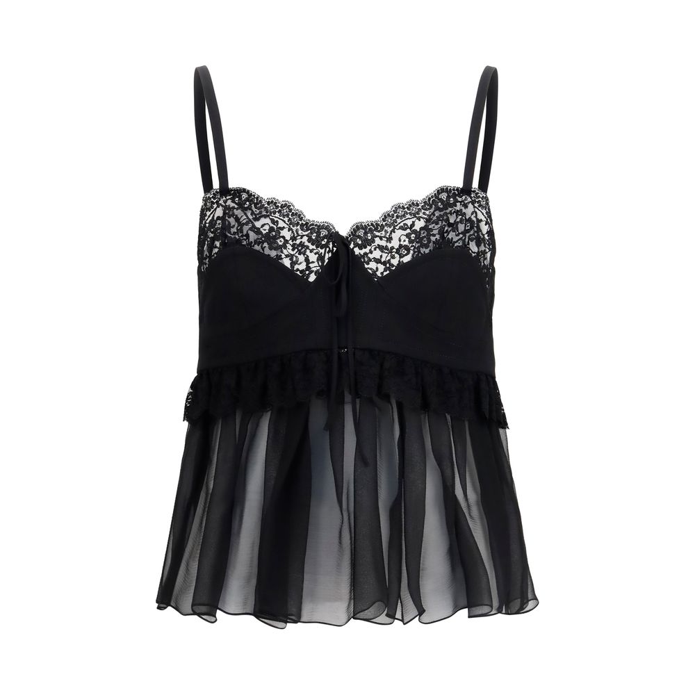 Chloé Black Silk Women's Blouse
