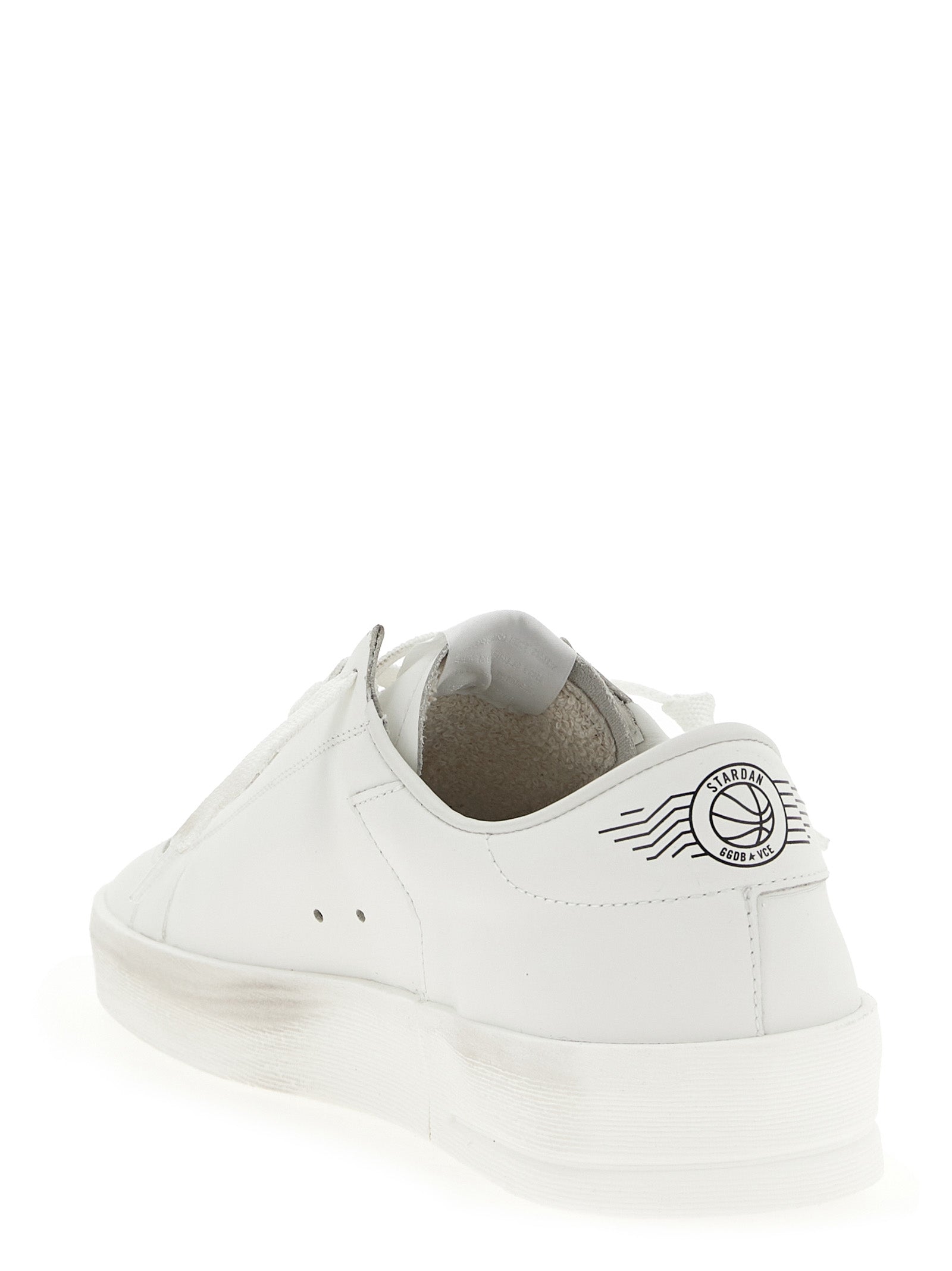 Golden Goose White Cowhide Low Top Men's Sneakers