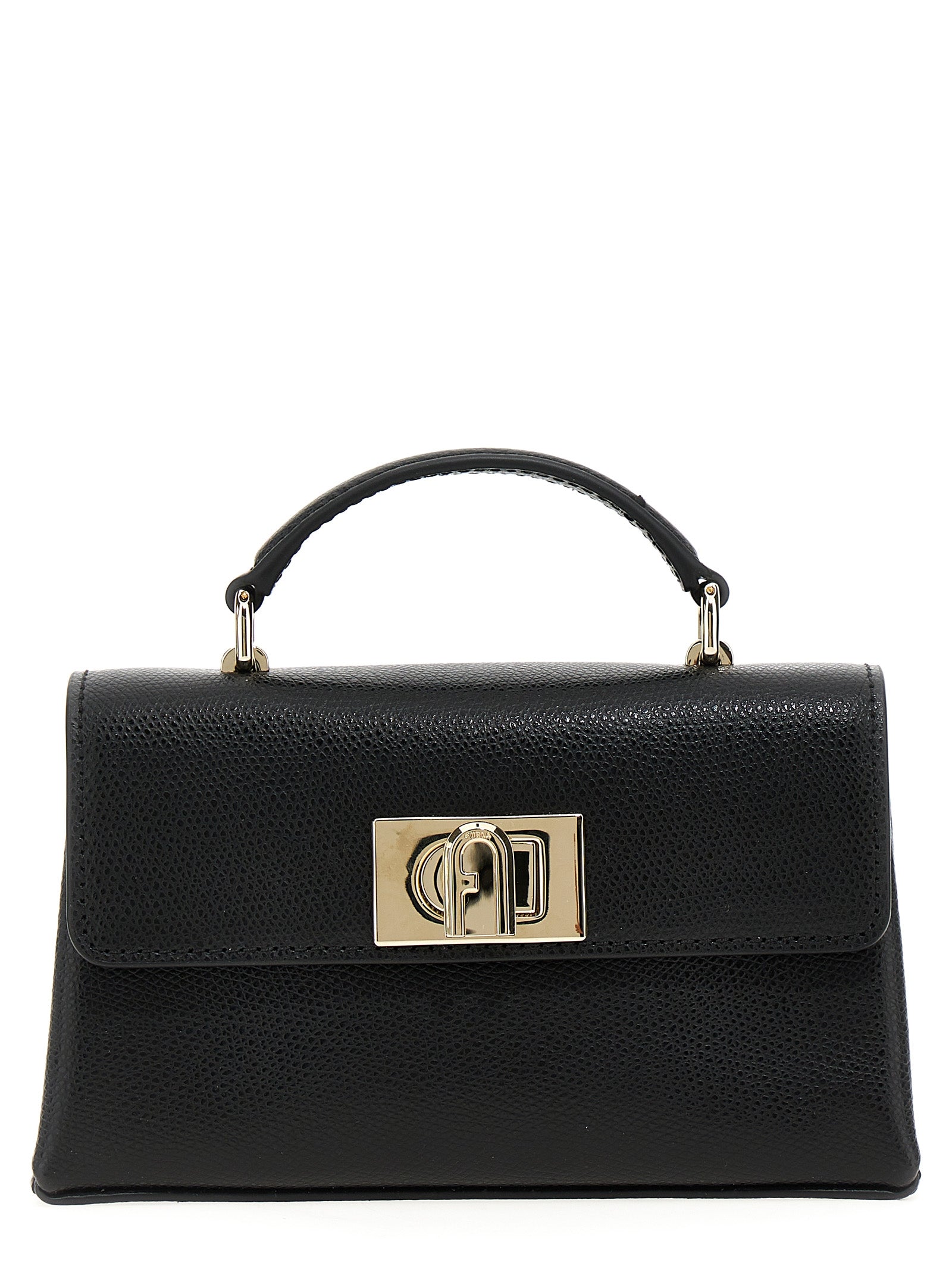 Furla Black Leather Crossbody Women's Bag