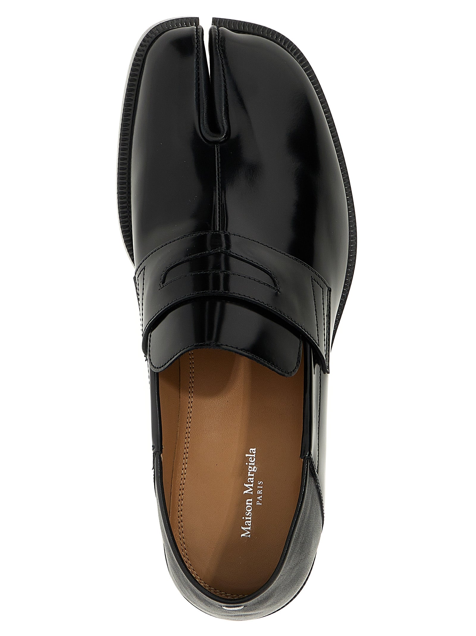 Maison Margiela Black Calfskin Slip-On Men's Loafers