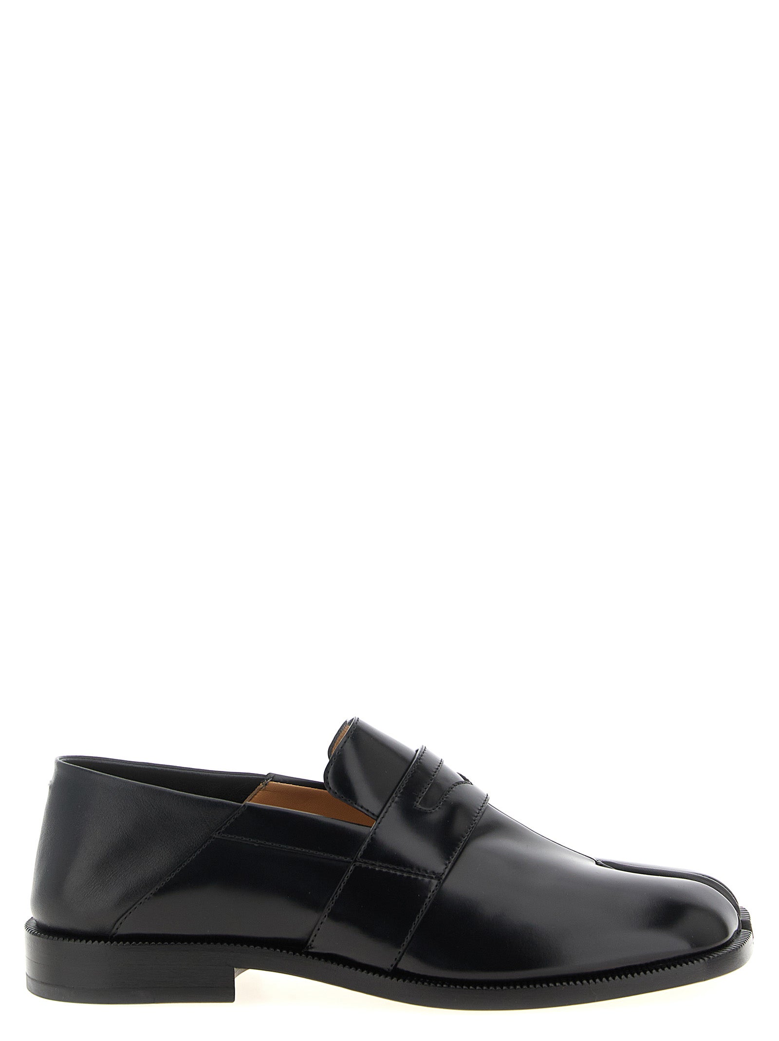 Maison Margiela Black Calfskin Slip-On Women's Loafers