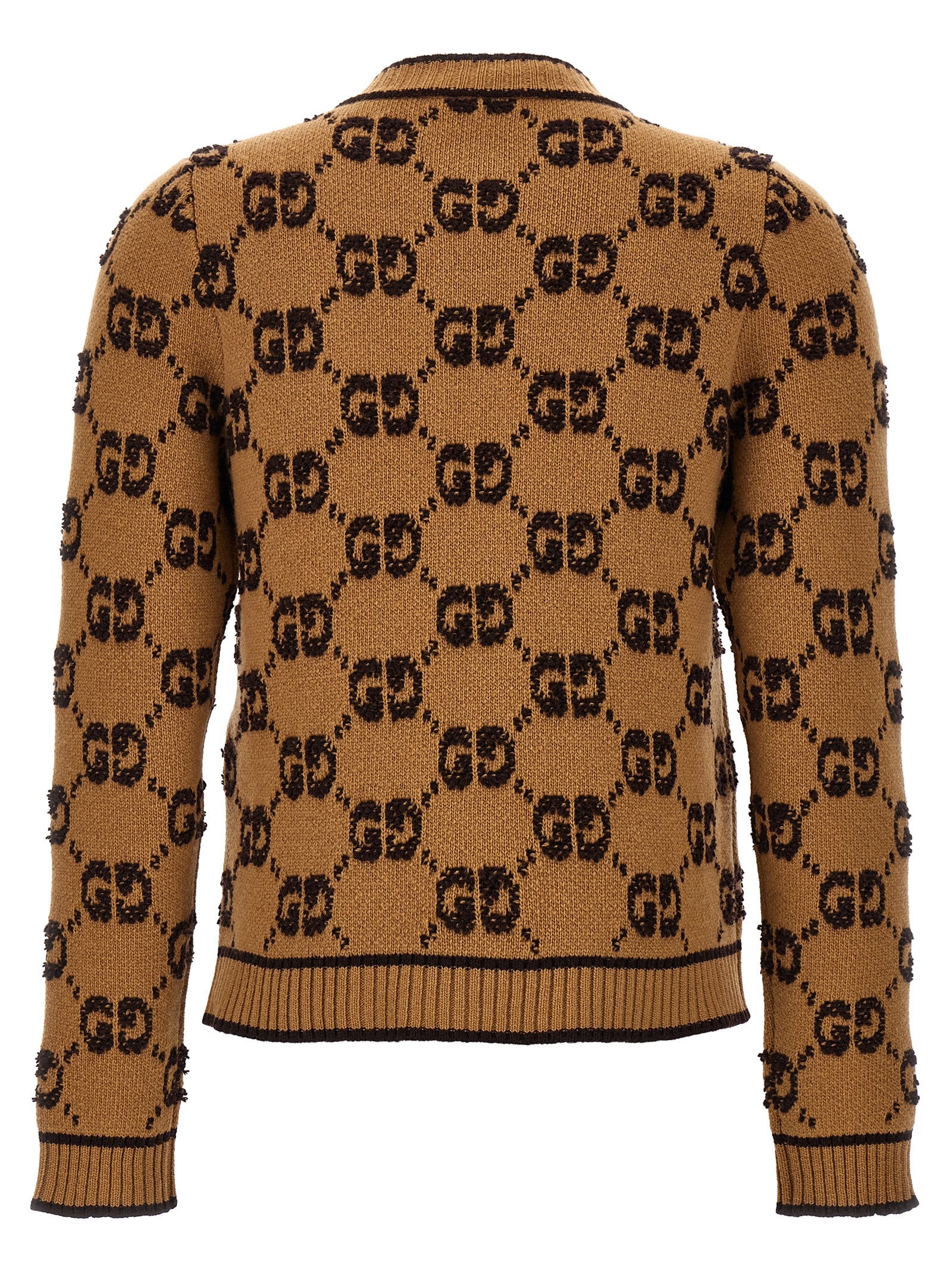Gucci Beige Wool Women's Cardigan