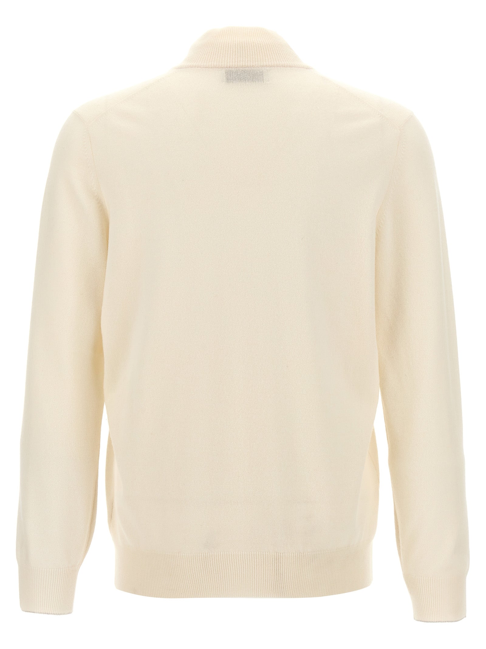 Brunello Cucinelli White Cashmere Men's Cardigan