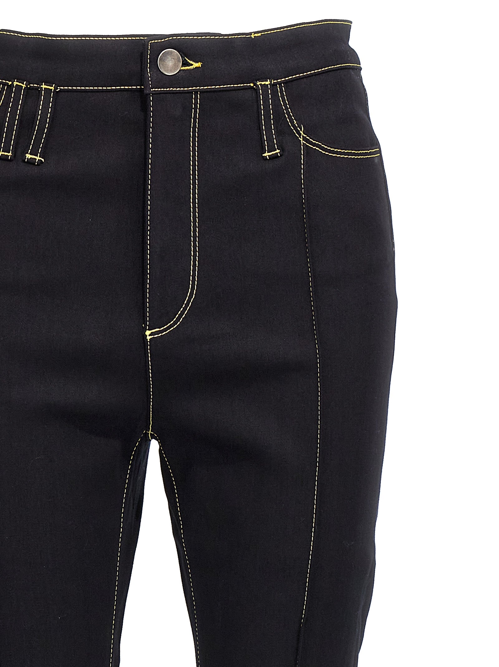 Nensi Dojaka Black Cotton Slim Fit Women's Jeans
