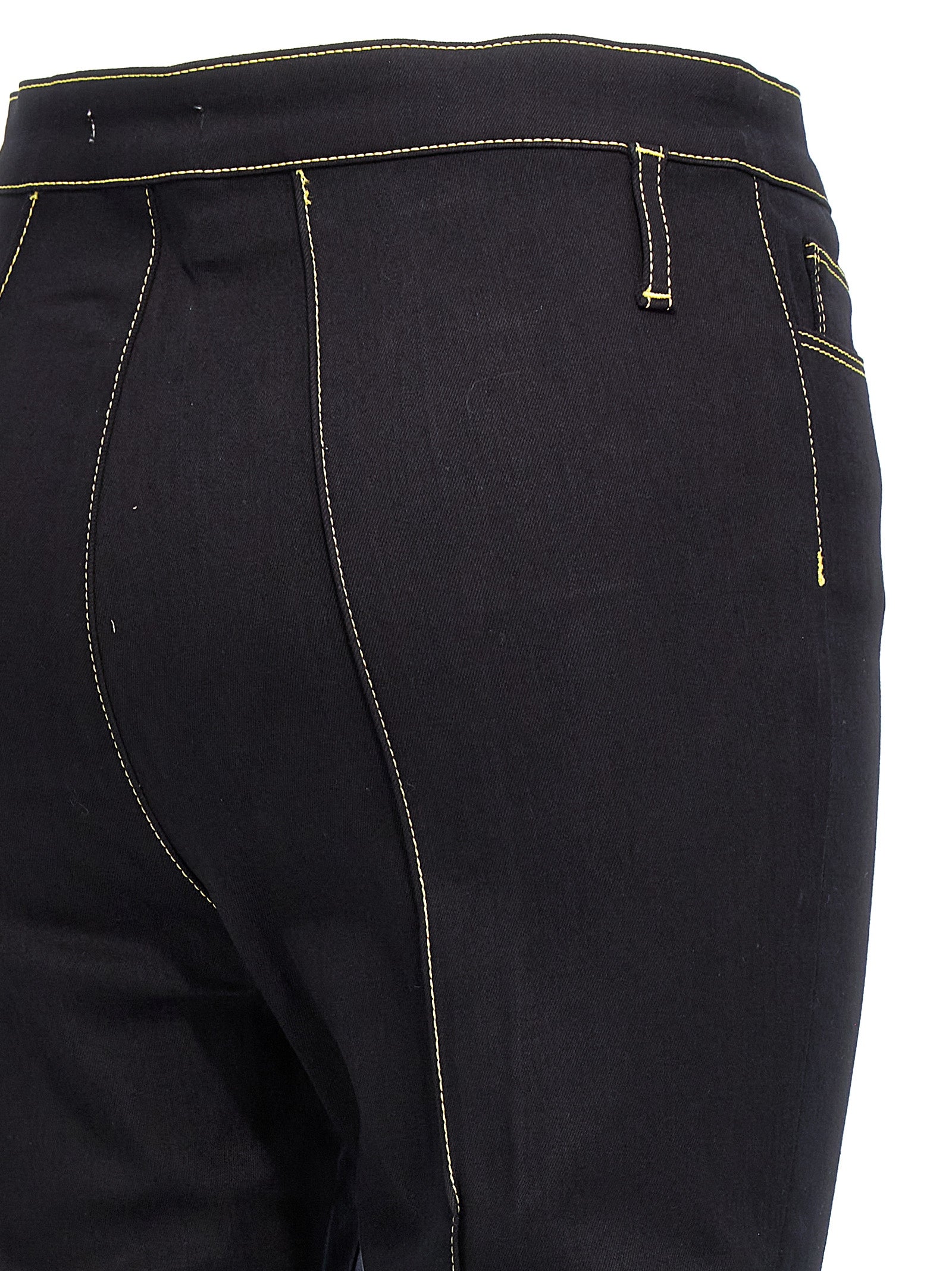 Nensi Dojaka Black Cotton Slim Fit Women's Jeans