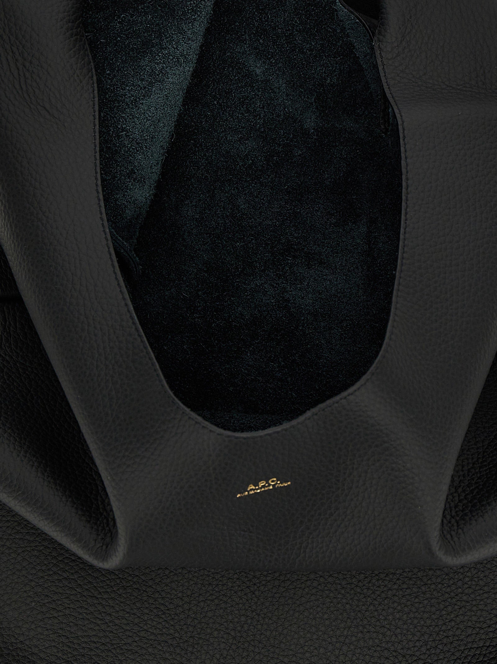A.P.C. Black Calfskin Shoulder Women's Bag