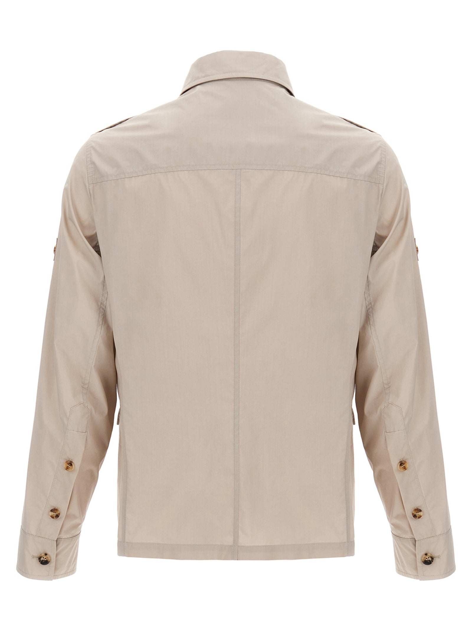 Brunello Cucinelli Beige Cotton Full-Length Men's Jacket