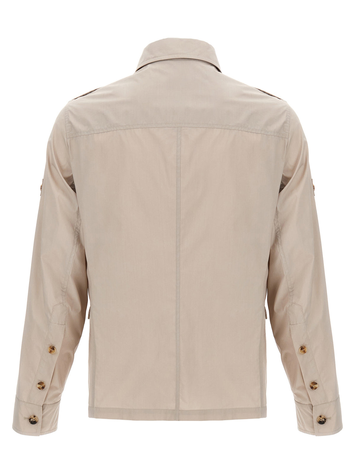 Brunello Cucinelli Beige Cotton Full-Length Men's Jacket