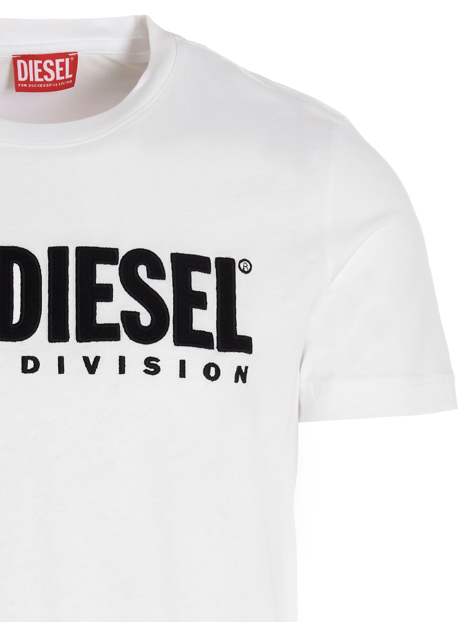 Diesel White Cotton Men's T-Shirt