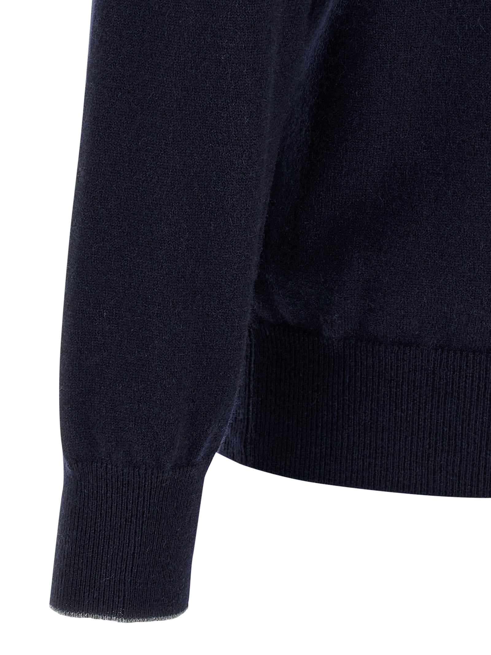 Brunello Cucinelli Blue Cashmere Men's Cardigan