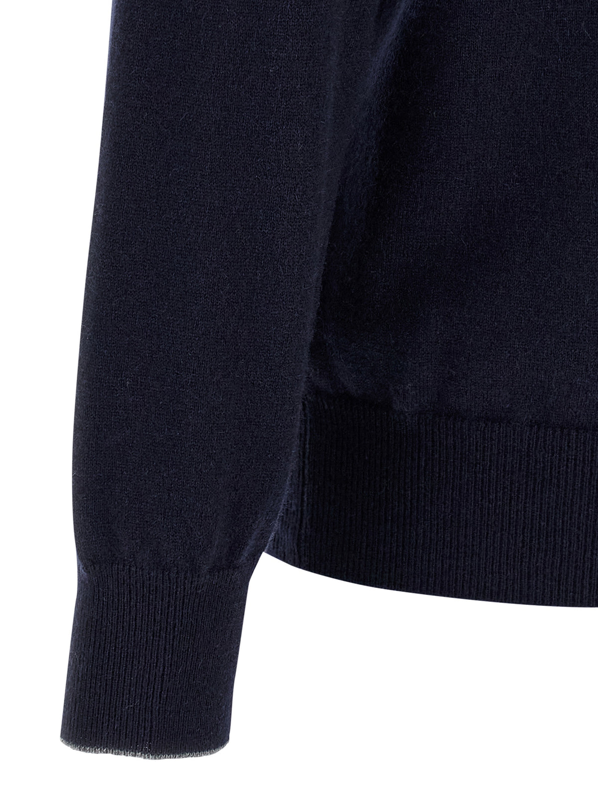 Brunello Cucinelli Blue Cashmere Men's Cardigan