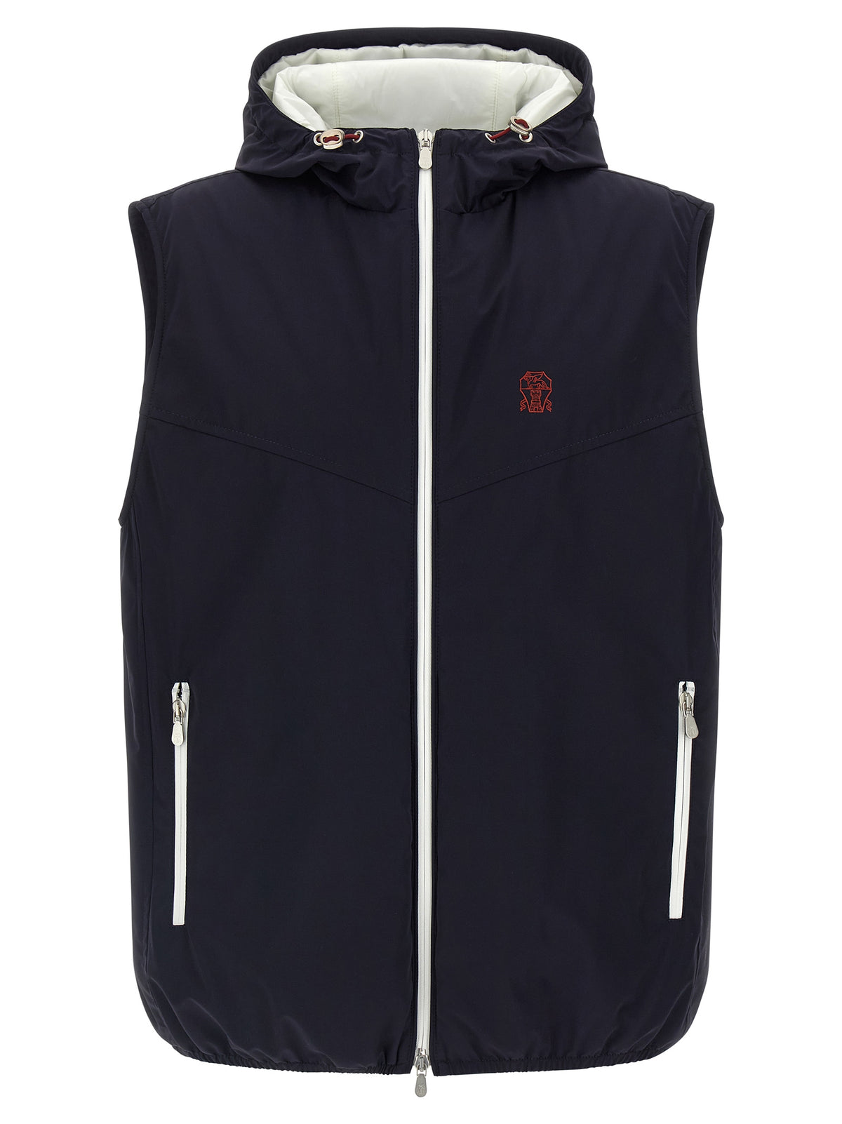 Brunello Cucinelli Blue Polyamide Sleeveless Men's Jacket