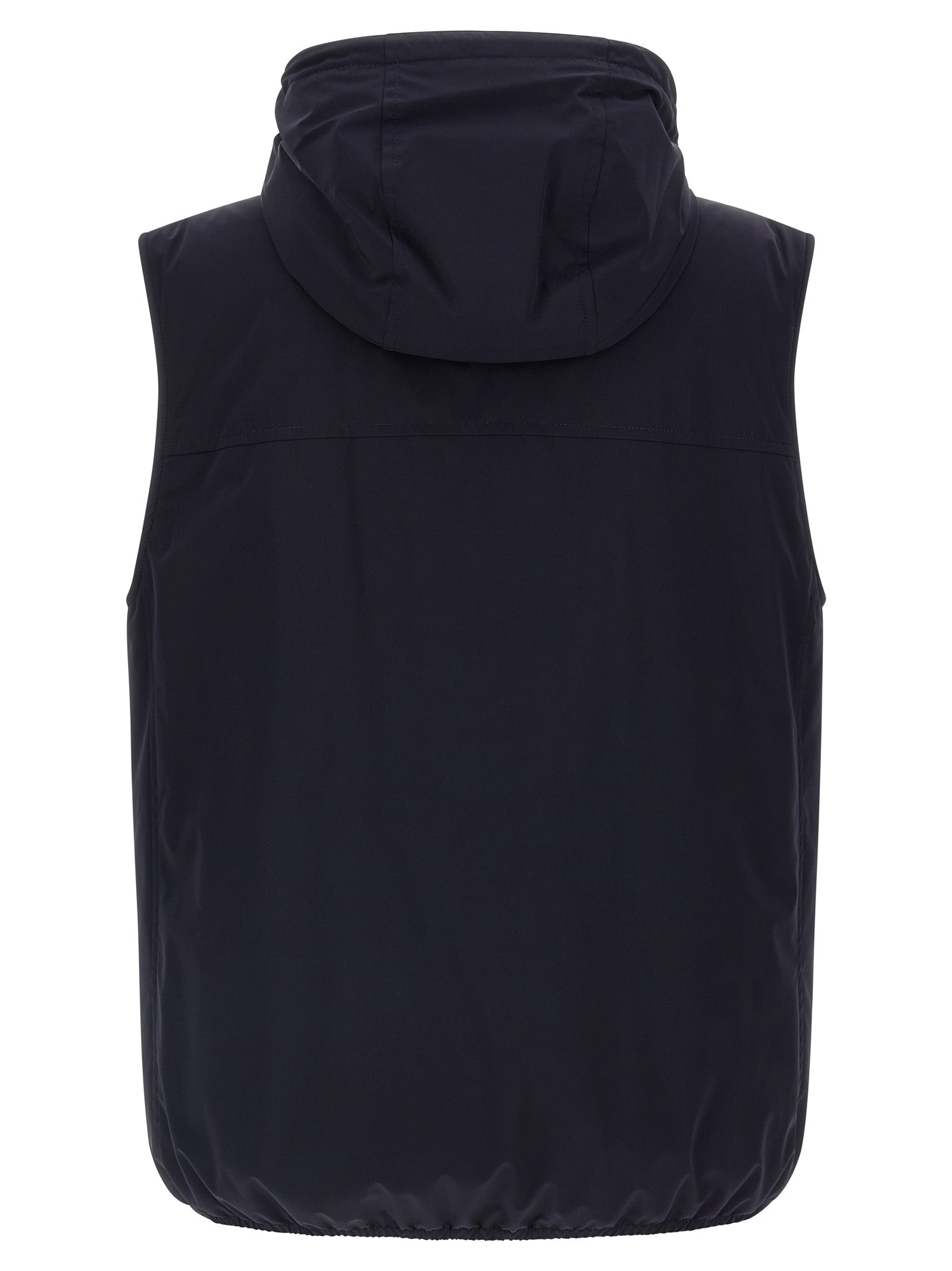 Brunello Cucinelli Blue Polyamide Sleeveless Men's Jacket