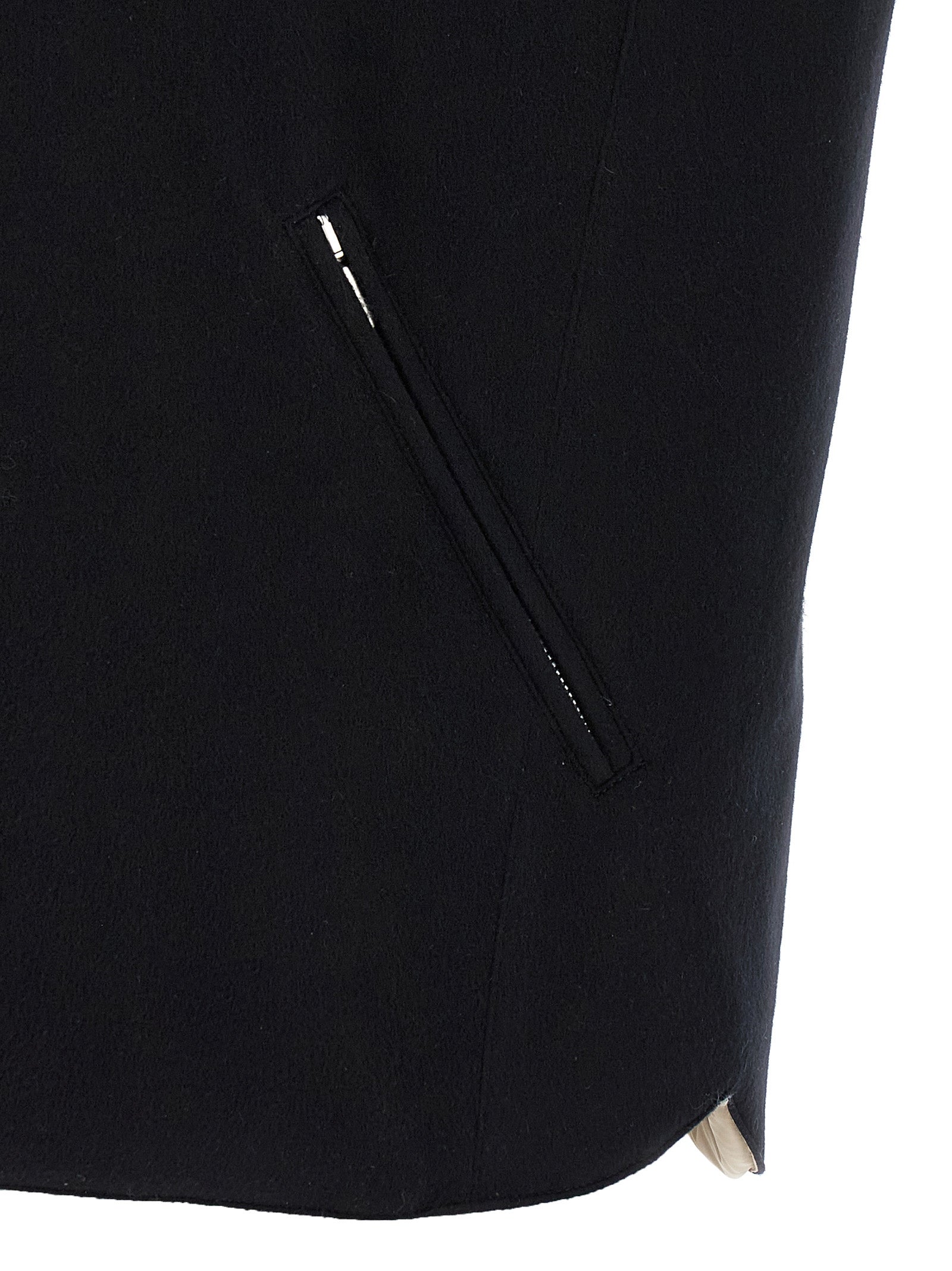 Brunello Cucinelli Black Wool Sleeveless Men's Jacket