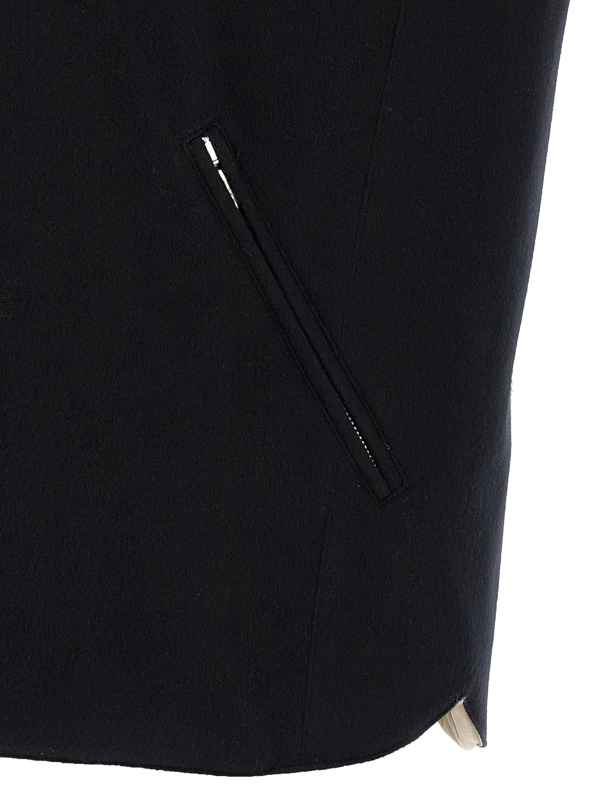 Brunello Cucinelli Black Wool Sleeveless Men's Jacket